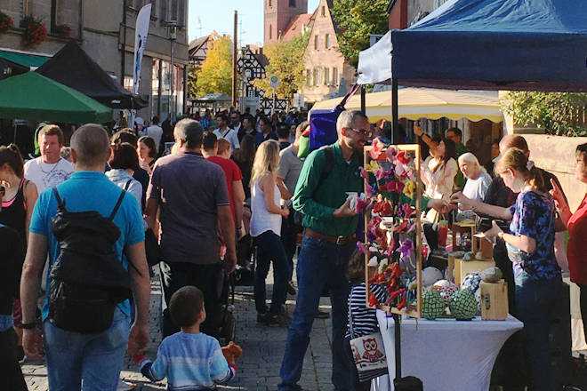 Impressionen vom Herbstmarkt in Zirndorf