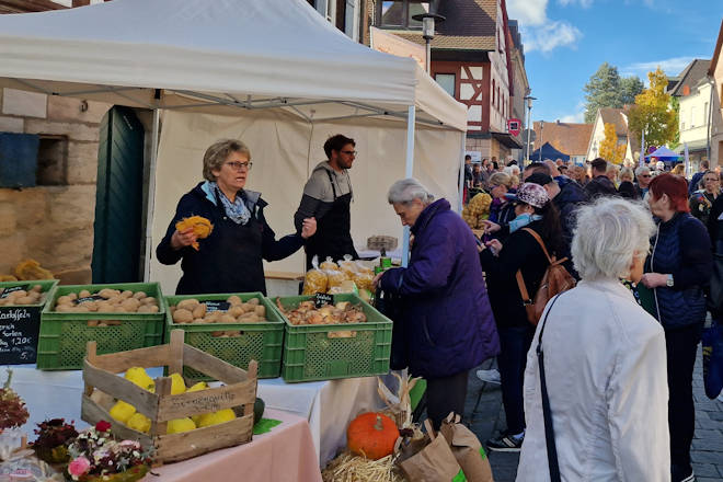 Impressionen vom Herbstmarkt in Zirndorf